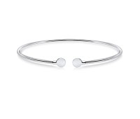 Plain Round Silver Bracelet BRS-224
